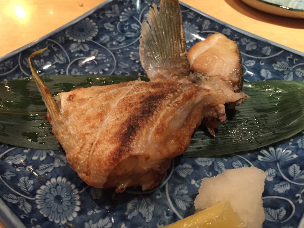 Grilled salted buri kama (yellowtail collar)　Sakana-Tei