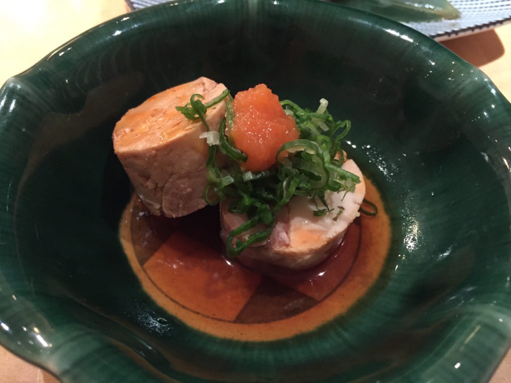 Ankimo (monkfish liver) in ponzu sauce　Sakana-Tei