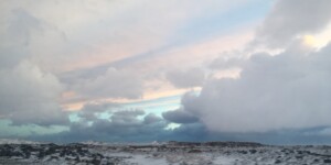 アイスランド・レイキャビク 2018年2月 アイスランドの夕方